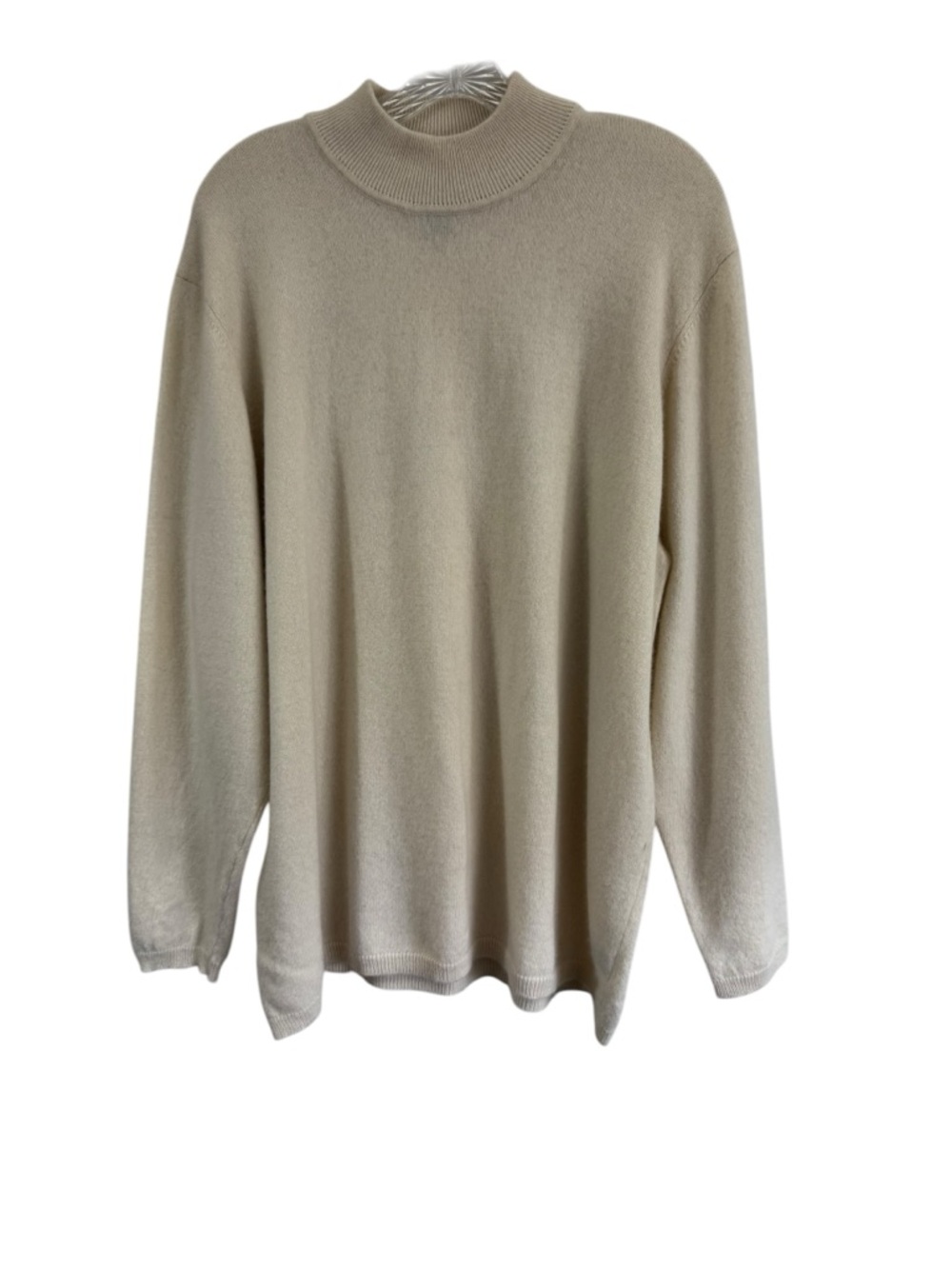 Lauren Ralph Lauren 100% Cashmere Ivory Turtleneck Pullover Sweater Women’s 2X